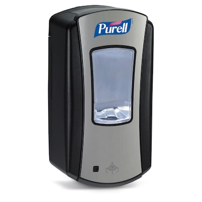 PURELL LTX 12 Automatic Wall Mounted Hand Sanitizer Dispenser, Chrome/Black (1928-04)