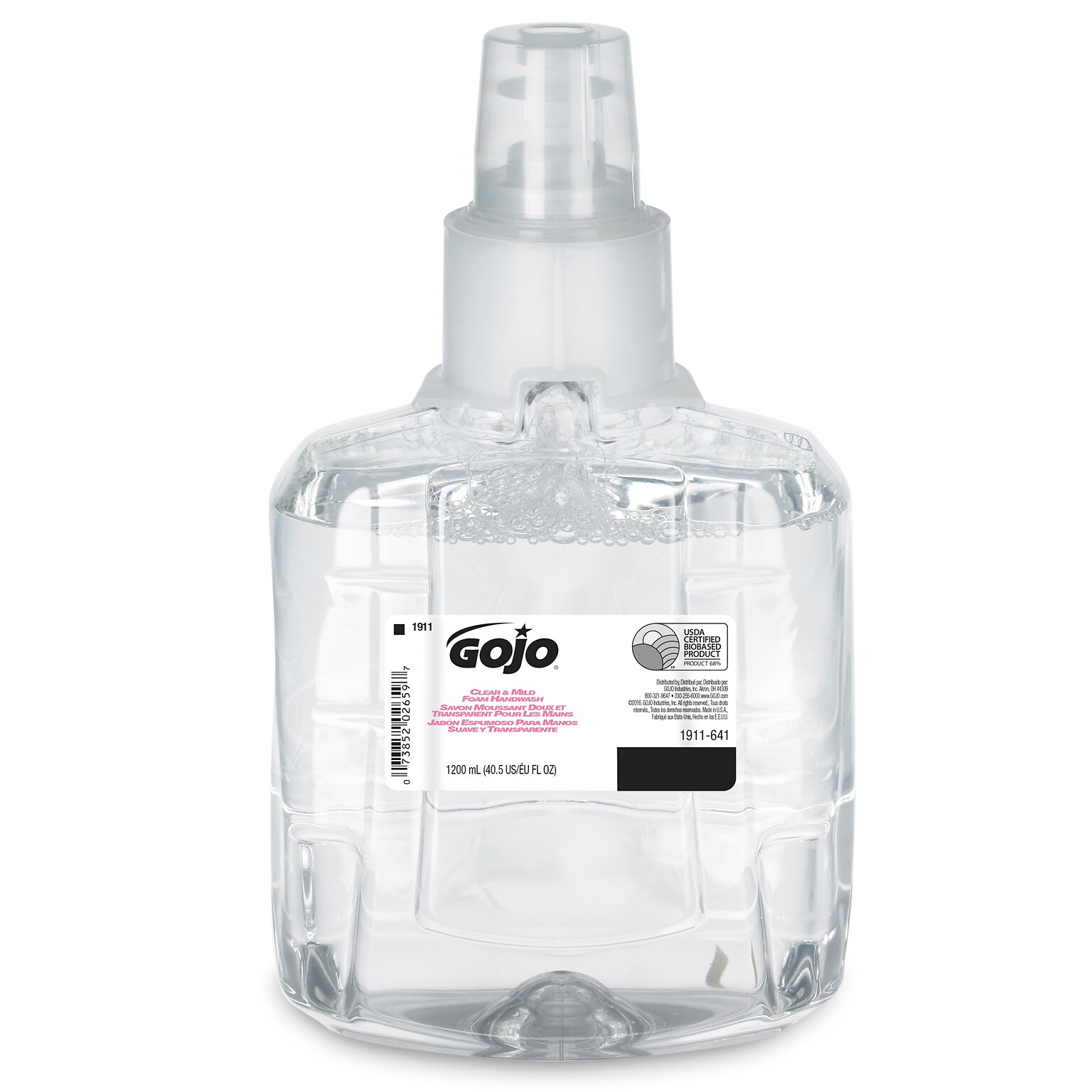 GOJO Foaming Hand Soap Refill for LTX 12 Dispenser, 40.5 oz., 2/Carton (1911-02)