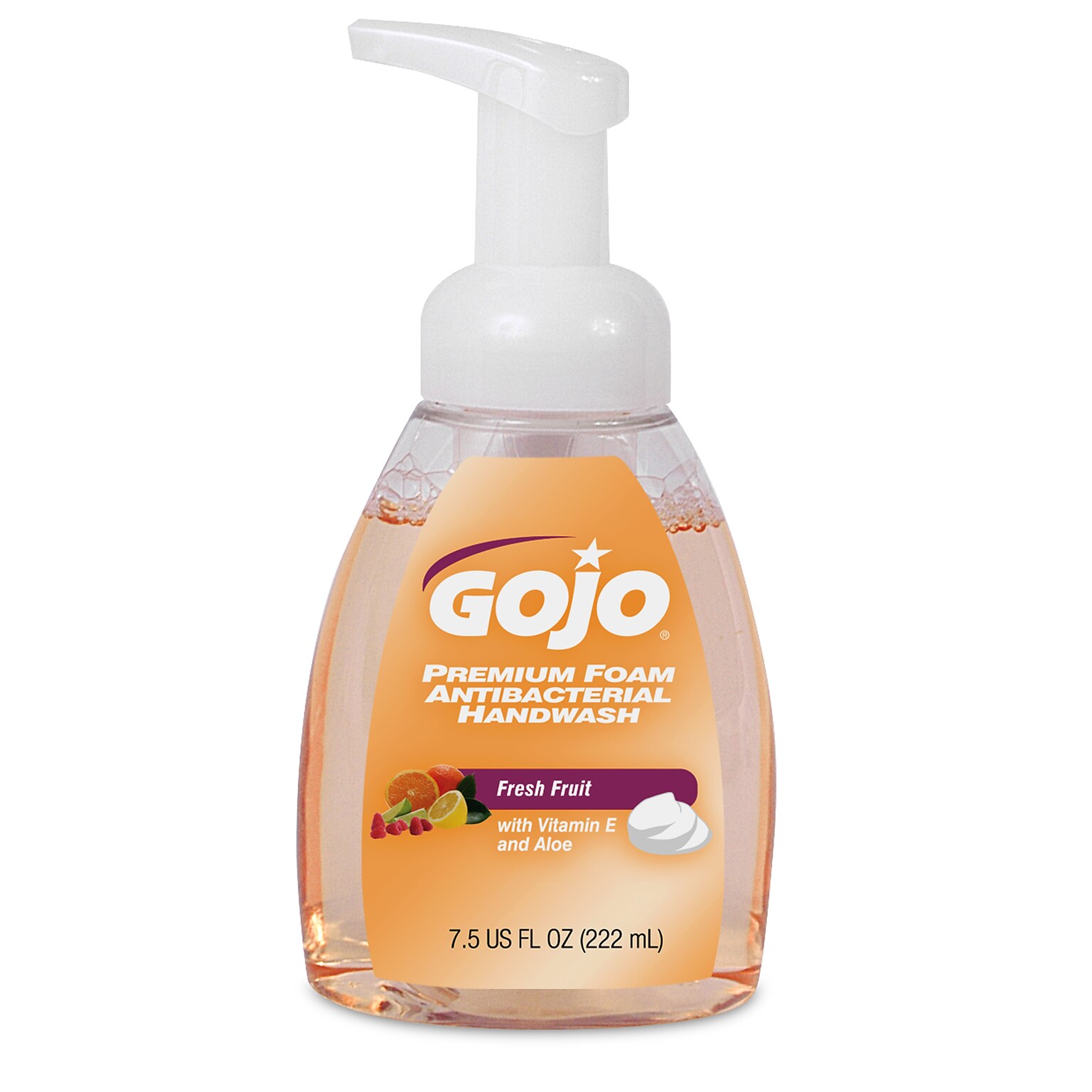 GOJO Premium Antibacterial Foaming Hand Soap, Fresh Fruit, 7.5 oz. (5710-06)