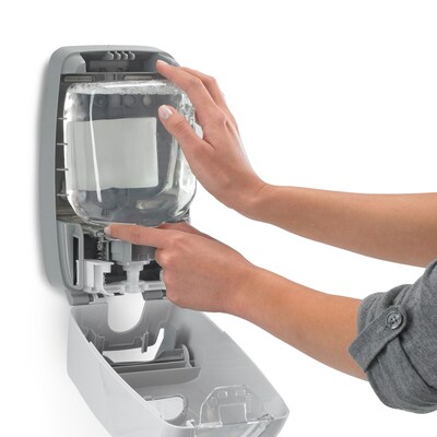 GOJO FMX-12 FMX Wall Mounted Hand Soap Dispenser, Gray/Silver (5150-06)