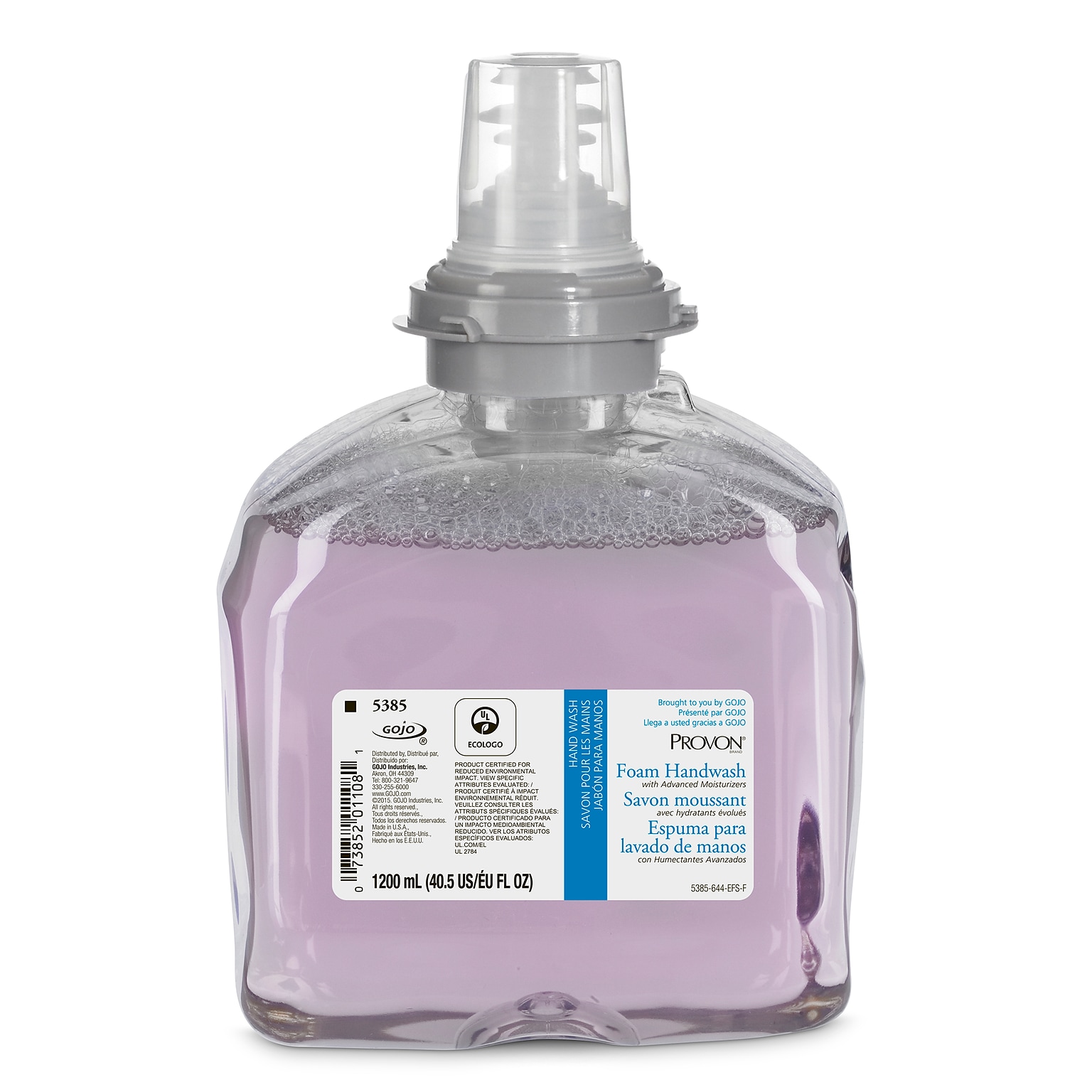 Provon Foaming Soap with Advanced Moisturizer Refill, Cranberry, 40.5 oz., 2/CT (5385-02)
