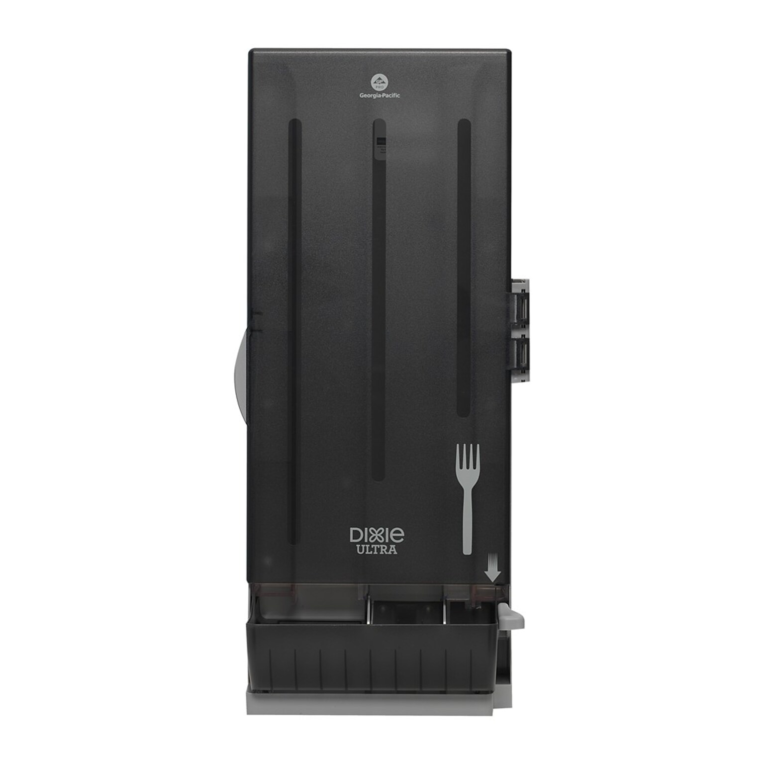 SmartStock Dixie Ultra Plastic Dispenser, Medium-Weight, Translucent Black (SSFD120)
