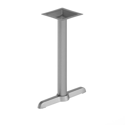 Flash Furniture Beverly Table T-Base with 3 Dia Table Height Column, Silver (XUT0522SLV)