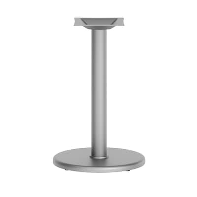 Flash Furniture Beverly Table Base with 3'' Dia Table Height Column, Silver (XUTR18SLV)