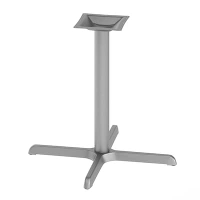 Flash Furniture Beverly Table X-Base with 3 Dia Table Height Column, Silver (XUT3030SLV)