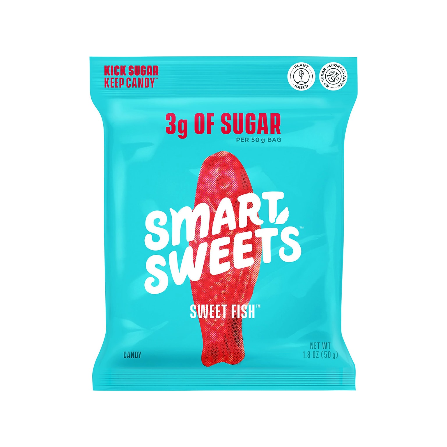 Smart Sweets Berry Sweet Fish Gummy Candy, 1.8 oz., 12 Bags/Box (20020)