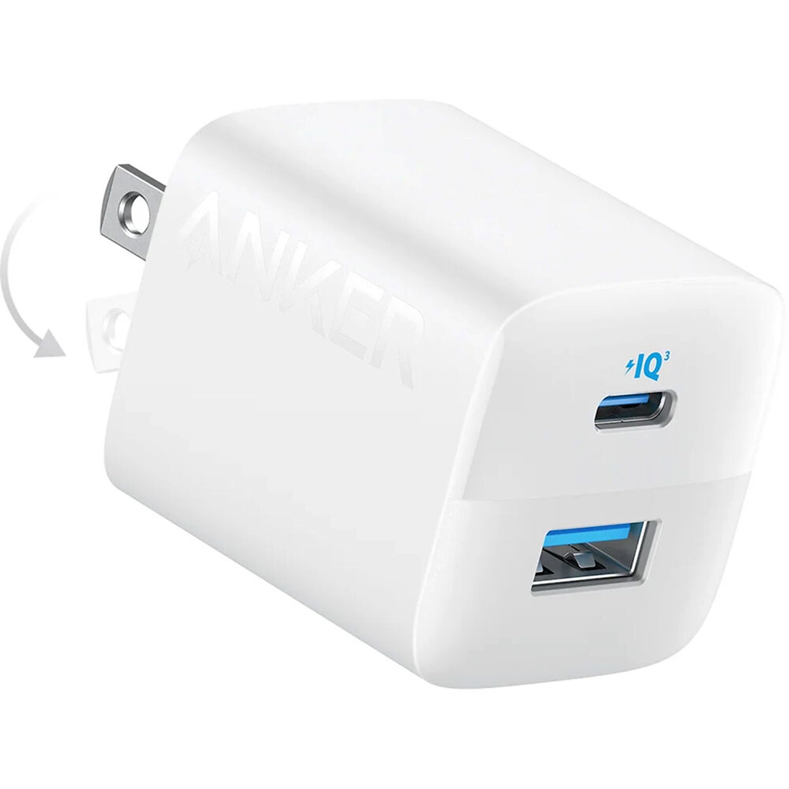 Anker 323 USB-C/USB-A Universal Wall Charger, 33W, White (A2326J21-1)