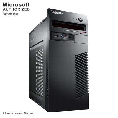 Lenovo ThinkCentre M72E Tower Refurbished Desktop Computer, Intel i3-3220, 8GB RAM, 120GB SSD (S18VFTLEDT00P20)