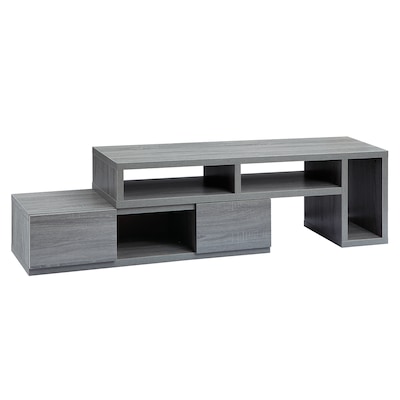 Techni Mobili Manufactured Wood Console TV Stand, Screens up to 65, Gray (RTA-7050-GRY)