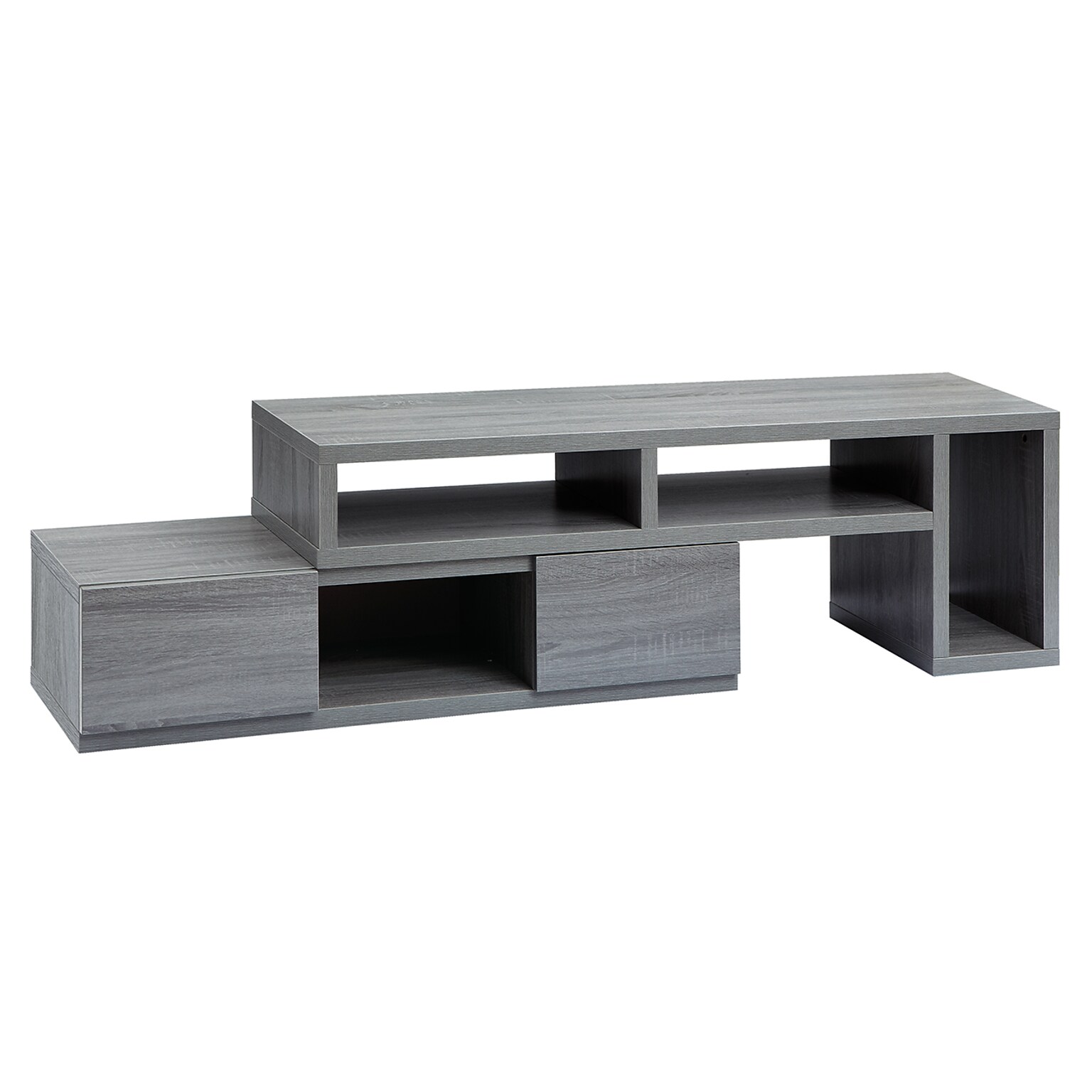 Techni Mobili Manufactured Wood Console TV Stand, Screens up to 65, Gray (RTA-7050-GRY)