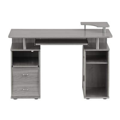 Techni Mobili Contemporary Desk with 3 Storage Drawers, White