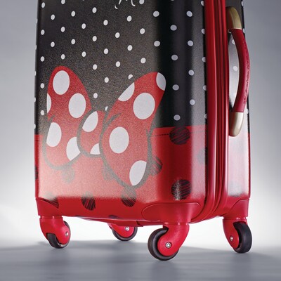 American Tourister Disney 28" Hardside Spinner, Minnie Mouse Red Bow, Polycarbonate Red Bow (67613-4754)