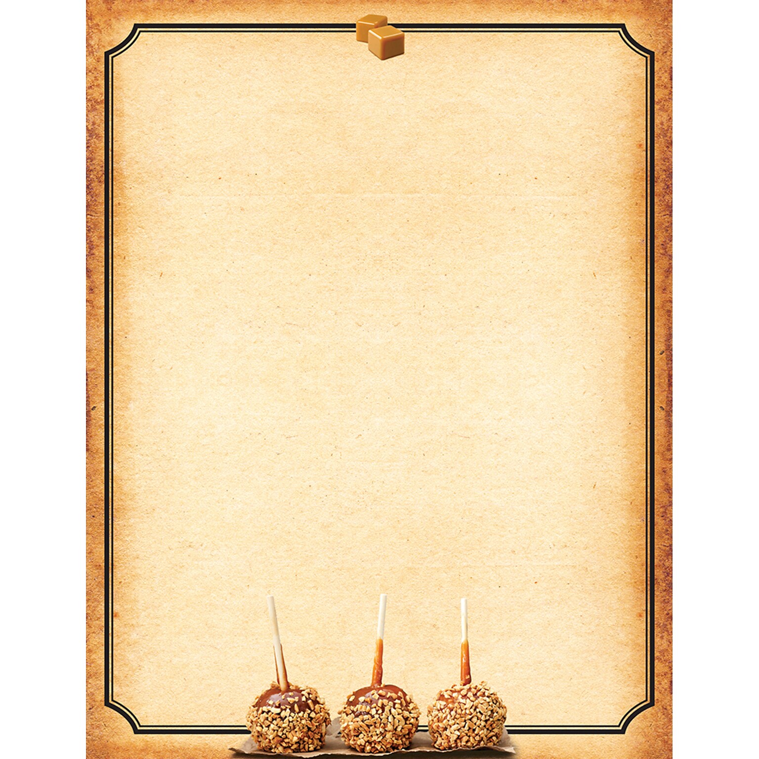 Great Papers!® Taffy Apples Fall Letterhead, 8.5 x 11, 80 sheets (2018014)