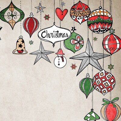 Great Papers!® Vintage Ornaments Holiday Letterhead, 8.5 x 11, 80 sheets (2018023)