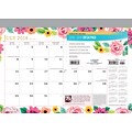 2019 Brown Trout 14 x 10  Bonnie Marcus Weekly Academic Desk Pad Calendar (9781975404383)