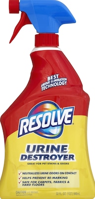 Resolve Urine Destroyer Stain & Odor Remover, 32 oz. Bottle (19200-99487)