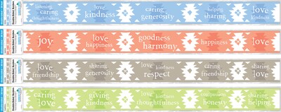 Barker Creek Double-Sided Border Set, 35" x 3", Celebrate Thoughtfulness, 4 designs, 48/Set (BC3867)