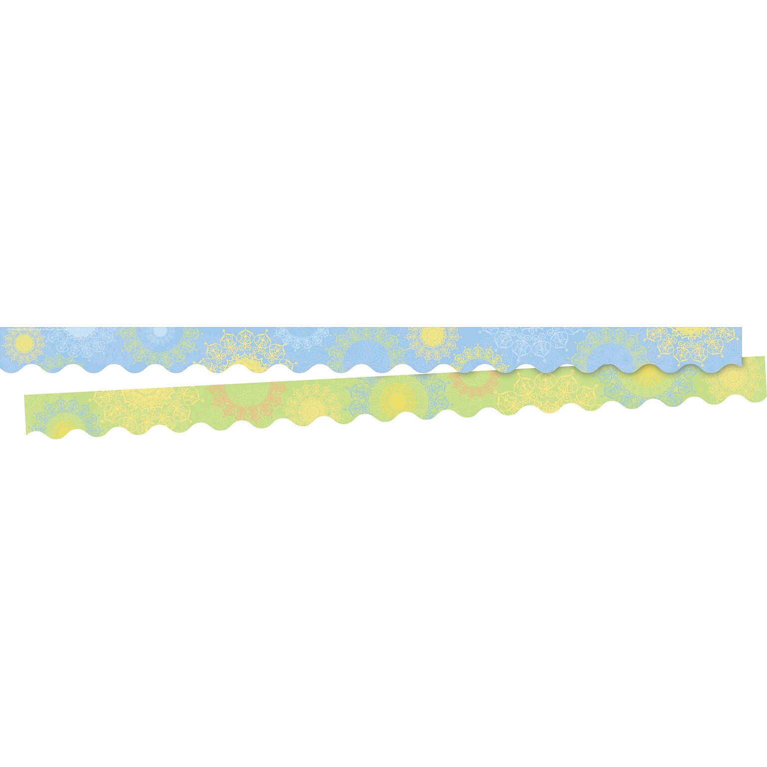 Barker Creek Double-Sided Scalloped Border, 36 x 2.25, Mindfulness Sunrise, 13/Pack (BC928)