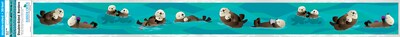 Barker Creek Double-Sided Border, 35" x 3", Otters, 12/Pack (930)