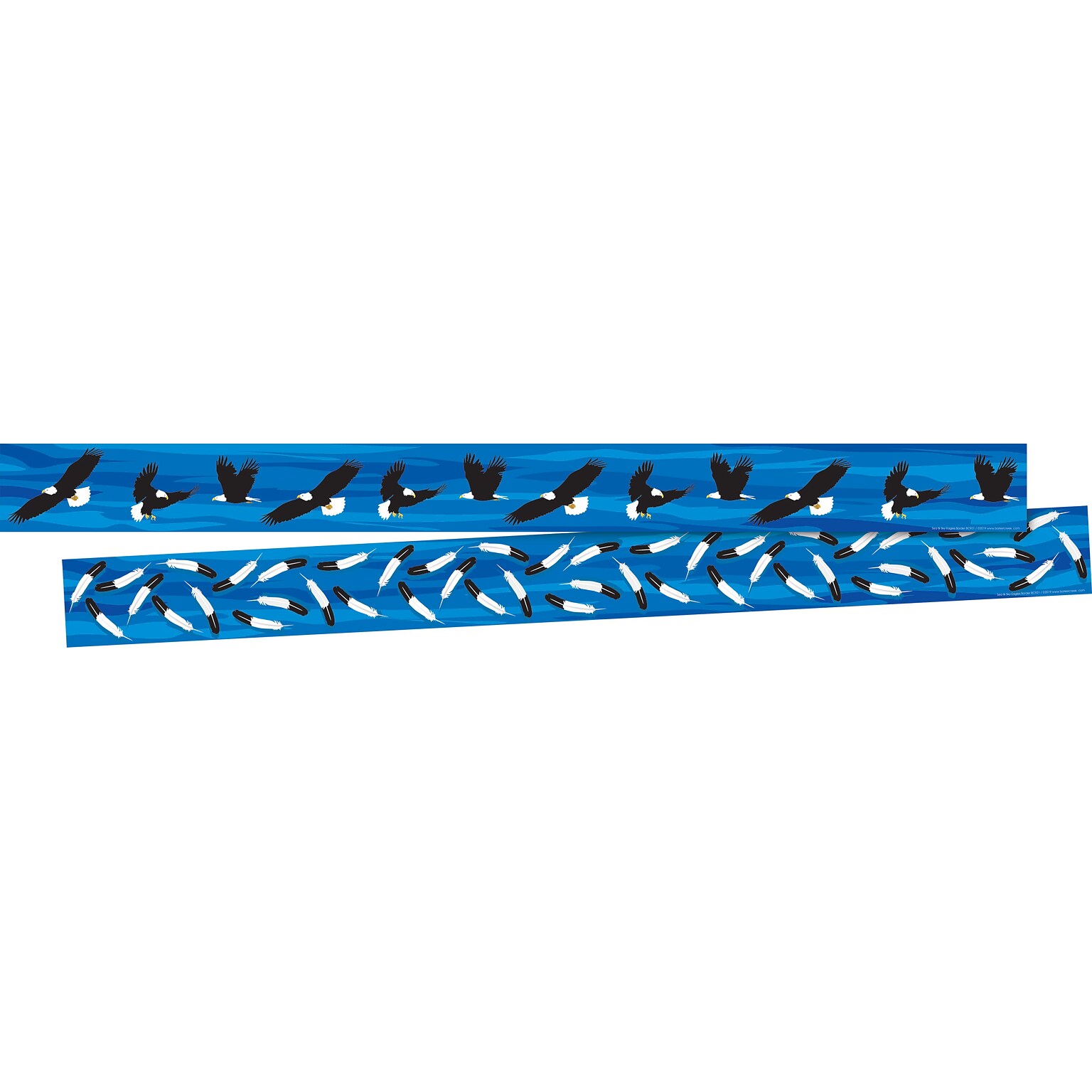 Barker Creek Double-Sided Border, 35 x 3, Eagles, 12/Pack (931)
