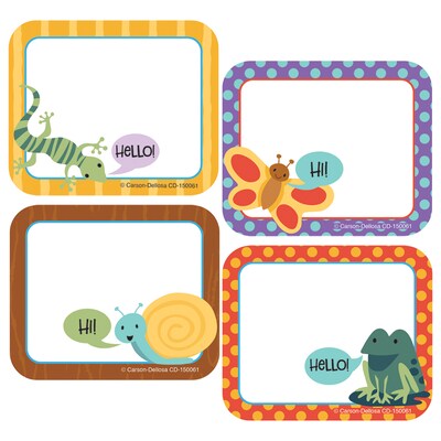 Carson-Dellosa Nature Explorers Name Tags 40/Pack (150061)