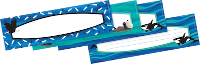 Barker Creek Sea & Sky Double-Sided Bulletin Board Signs/Name Plates, 12 x 3.5, 36 per package/3 d
