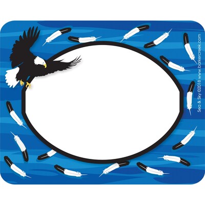 Barker Creek Self-adhesive Sea & Sky School Name Tags, 2.75" x 3.5", 45/Pack (1549)