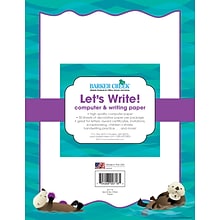 Barker Creek 8 1/2 x 11 Printer Paper, Otters 50 per package (BC718)