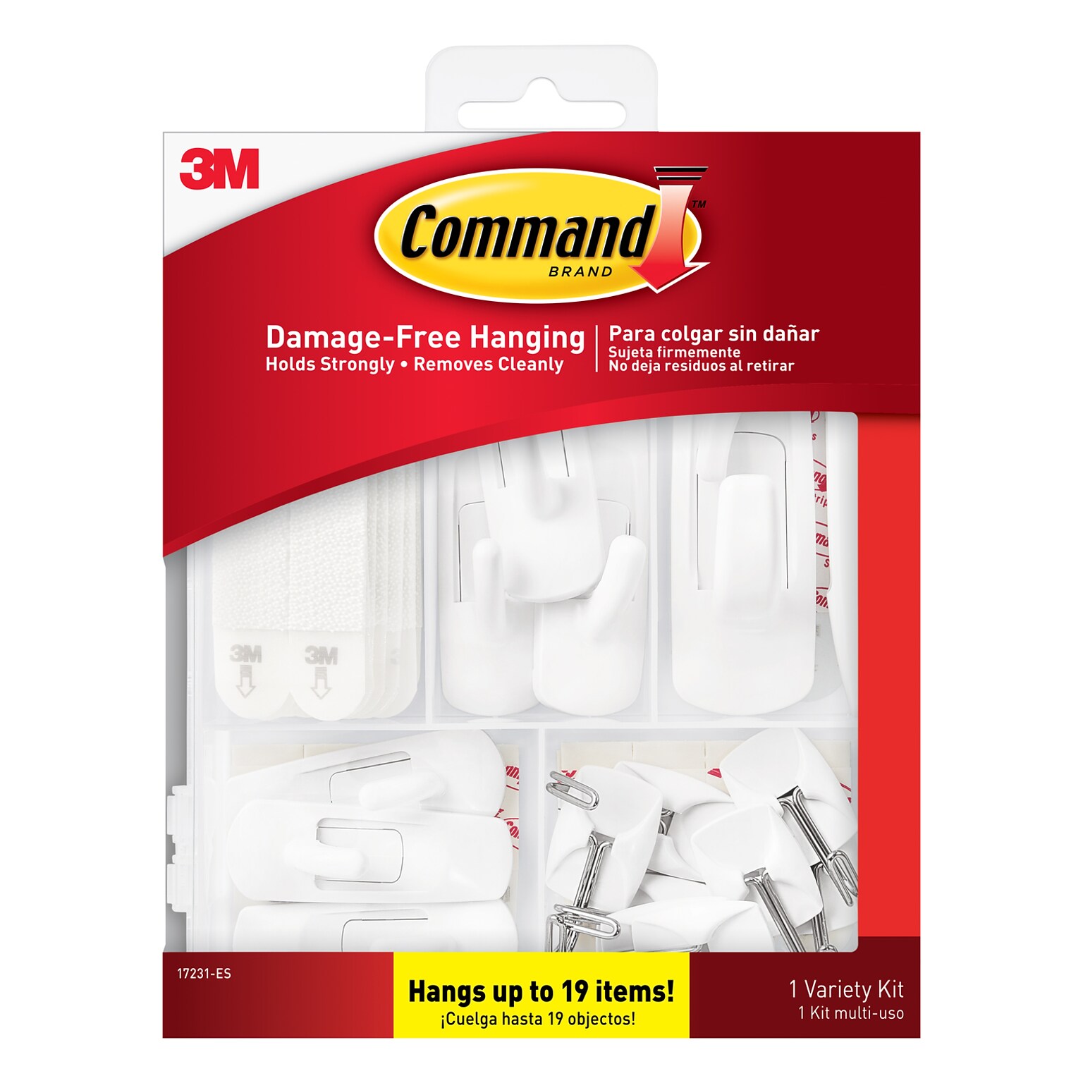 Command Assorted Hook Kit, White, 54/Pack (17231-ES)