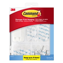 Command™ Clear Variety Kit, 53 pieces/Pack (17232-ES)