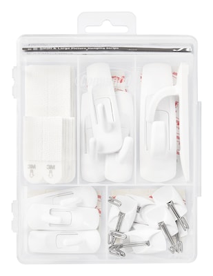 Command Assorted Hook Kit, White, 54/Pack (17231-ES)
