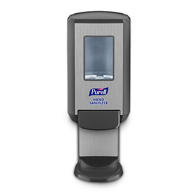 PURELL CS4 Push-Style Hand Sanitizer Dispenser for 1200 mL CS4 Hand Sanitizer Refills, Graphite (5124-01)