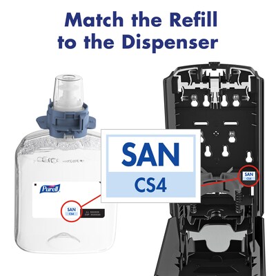 PURELL CS4 Wall Mounted Hand Sanitizer Dispenser, Graphite (5124-01)