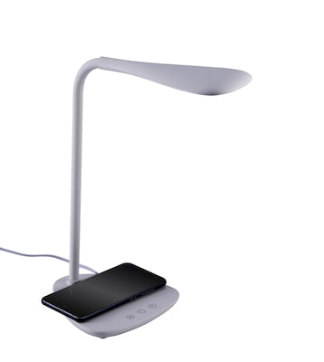 Bostitch Flexible Wireless Charging LED Desk Lamp, White  (VLED1816-BOS)