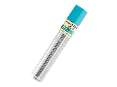 Pentel Super Hi-Polymer Lead Refill, 0.7mm, 12/Leads (50-HB)