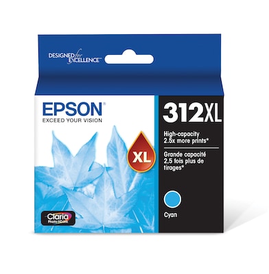 Epson T312XL Cyan High Yield Ink Cartridge