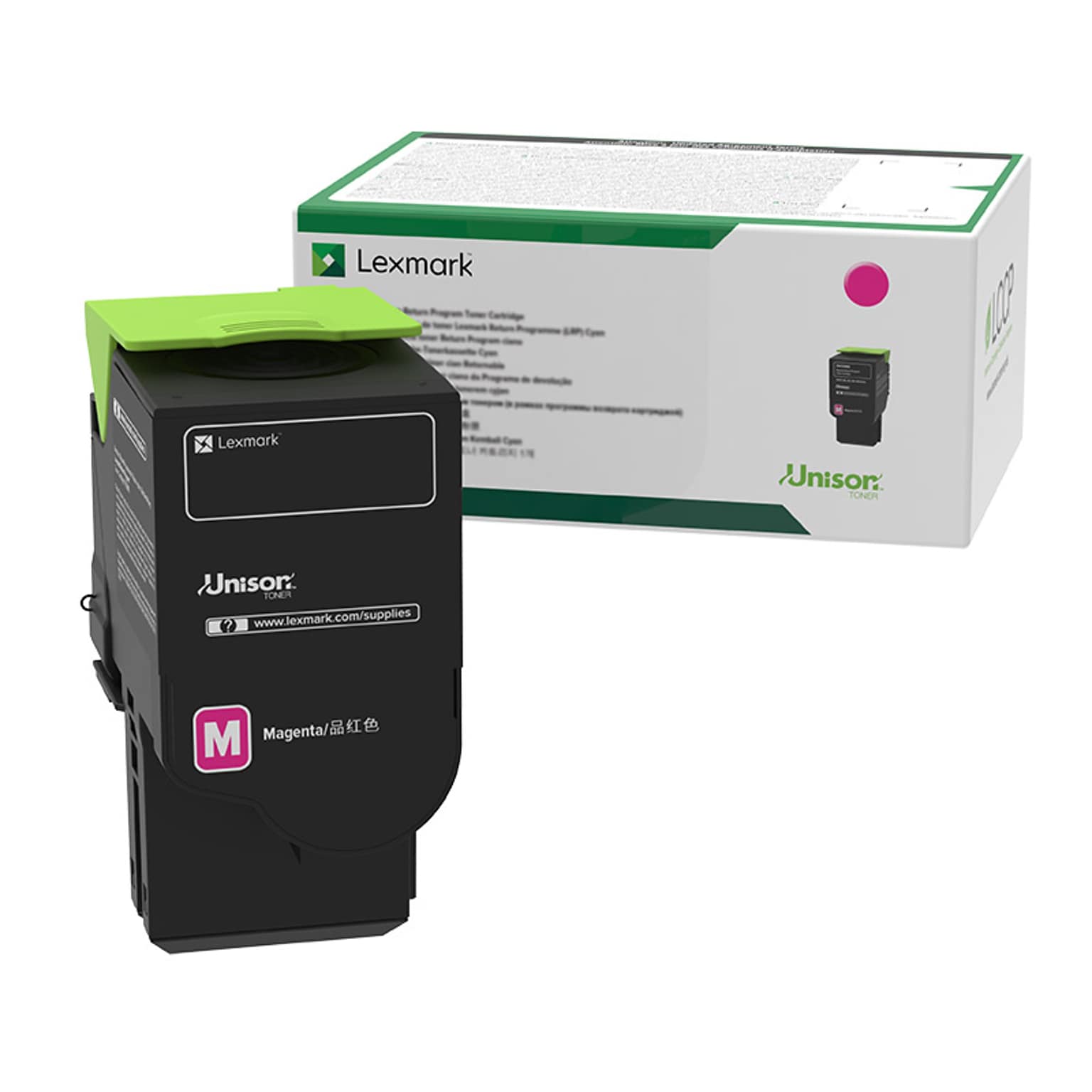 Lexmark 78 Magenta Standard Yield Toner Cartridge, Prints Up to 1,400 Pages (78C10M0)