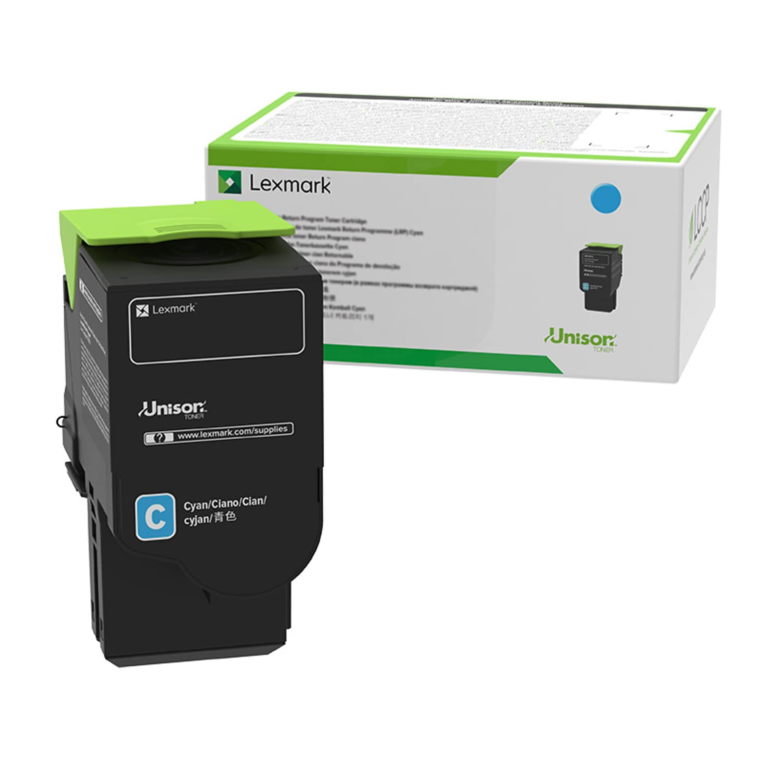Lexmark 78C1XCE Cyan Extra High Yield Toner Cartridge