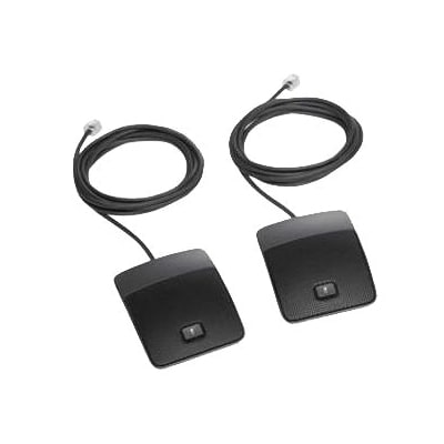 Cisco® CP-MIC-WIRED-S-RF Wired Microphone Kit, Black