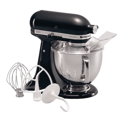 KitchenAid® Artisan® 5 Quart Tilt-Head Stand Mixer, Onyx Black, Refurbished (RRK150OB)