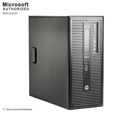 HP EliteDesk 800 G1 Tower Refurbished Desktop Computer, Intel Core i5-4570 3.2GHZ, 120GB SSD+1TB HDD, Tower, Refurbished
