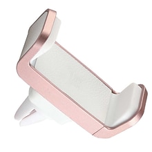 LAX Luxurious Vegan Leather Car Mount Phone Holder for Smartphones, Rose Gold (LTHVENTMNT-ROS)