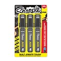 Sharpie PRO Permanent Marker, Chisel Tip, Black, 3/Pack (2018337)