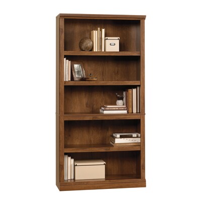 Sauder Select 70"H 5-Shelf Bookcase, Oiled Oak (410367)