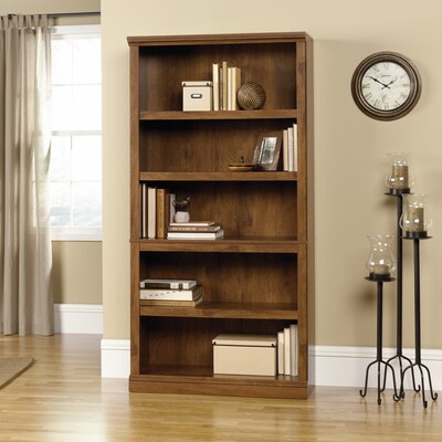 Sauder Select 70H 5-Shelf Bookcase, Oiled Oak (410367)