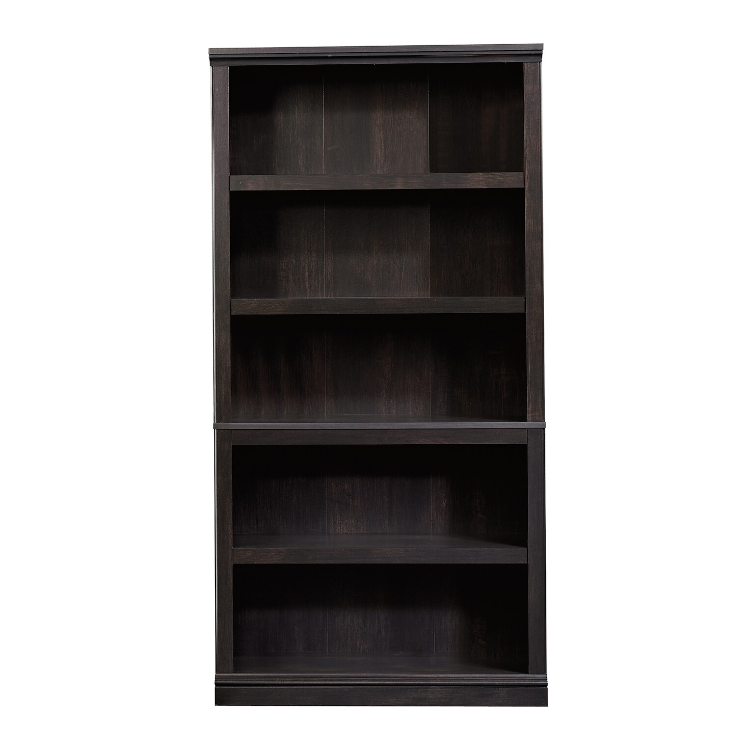 Sauder Select Collection 70H 5-Shelf Bookcase, Estate Black (414235)