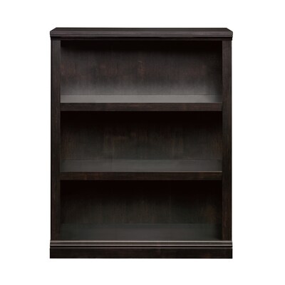 Sauder Select Collection 44H 3-Shelf Bookcase, Estate Black (420175)