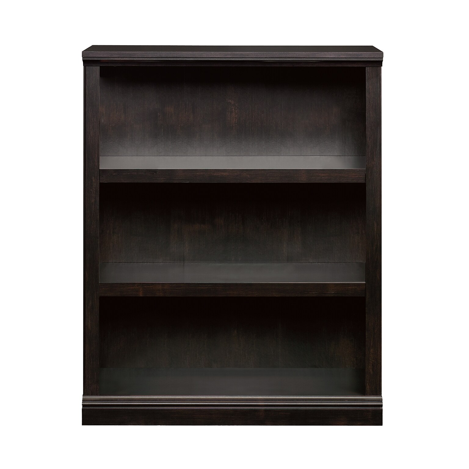 Sauder Select 44H 3-Shelf Bookcase, Estate Black (420175)