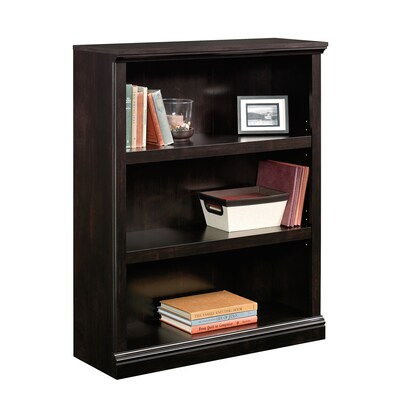 Sauder Select Collection 44"H 3-Shelf Bookcase, Estate Black (420175)