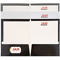 JAM Paper® Laminated Two Pocket Glossy Folders, Assorted Business Colors, 6/Pack (385BAGFASSRT)